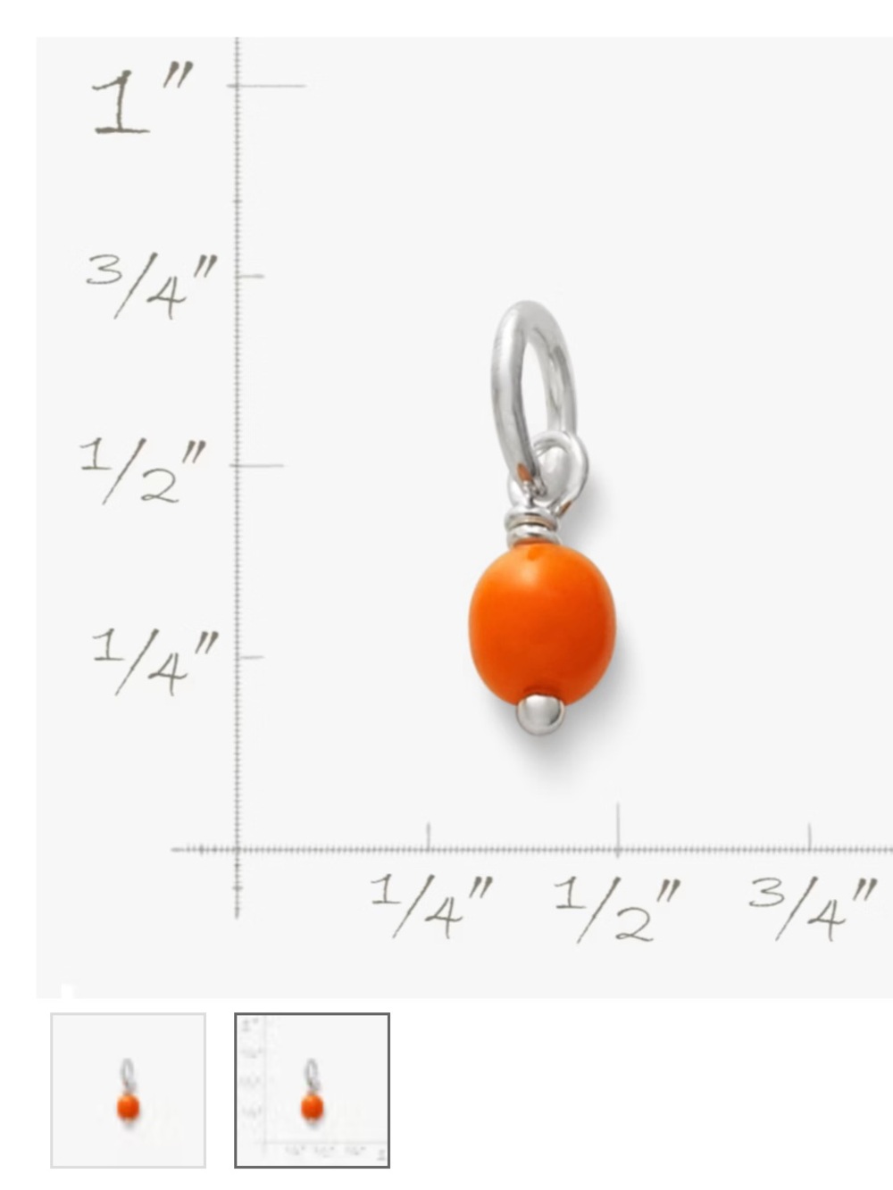 James Avery Trick or Treater Charm and Orange Enhancer Bead - Picture 4 of 4